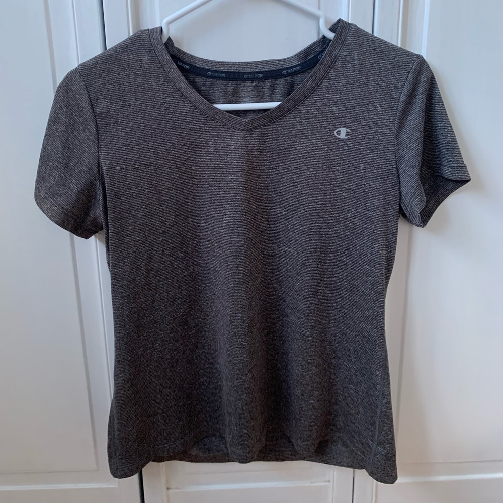 Champion Women's Gray V-Neck Top